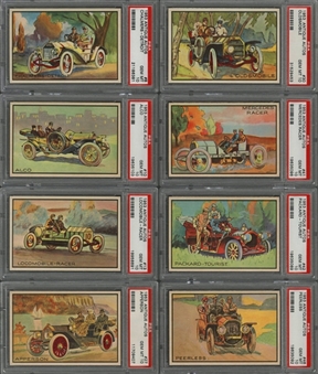 1953 Bowman "Antique Autos" Complete Set (48) - #1 on the PSA Set Registry!